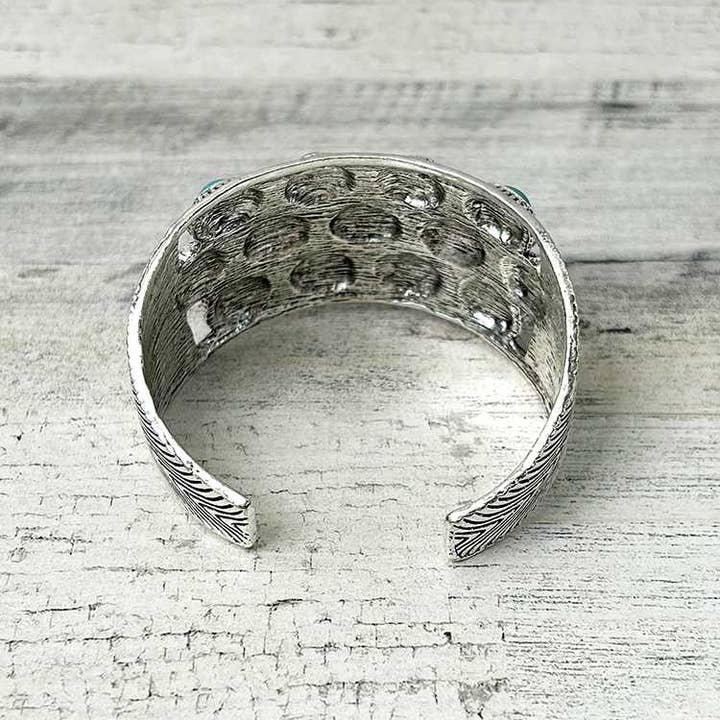 Artini Accessories - Wholesale Cuff Bracelet - Bejeweled Western Stone Bangle8