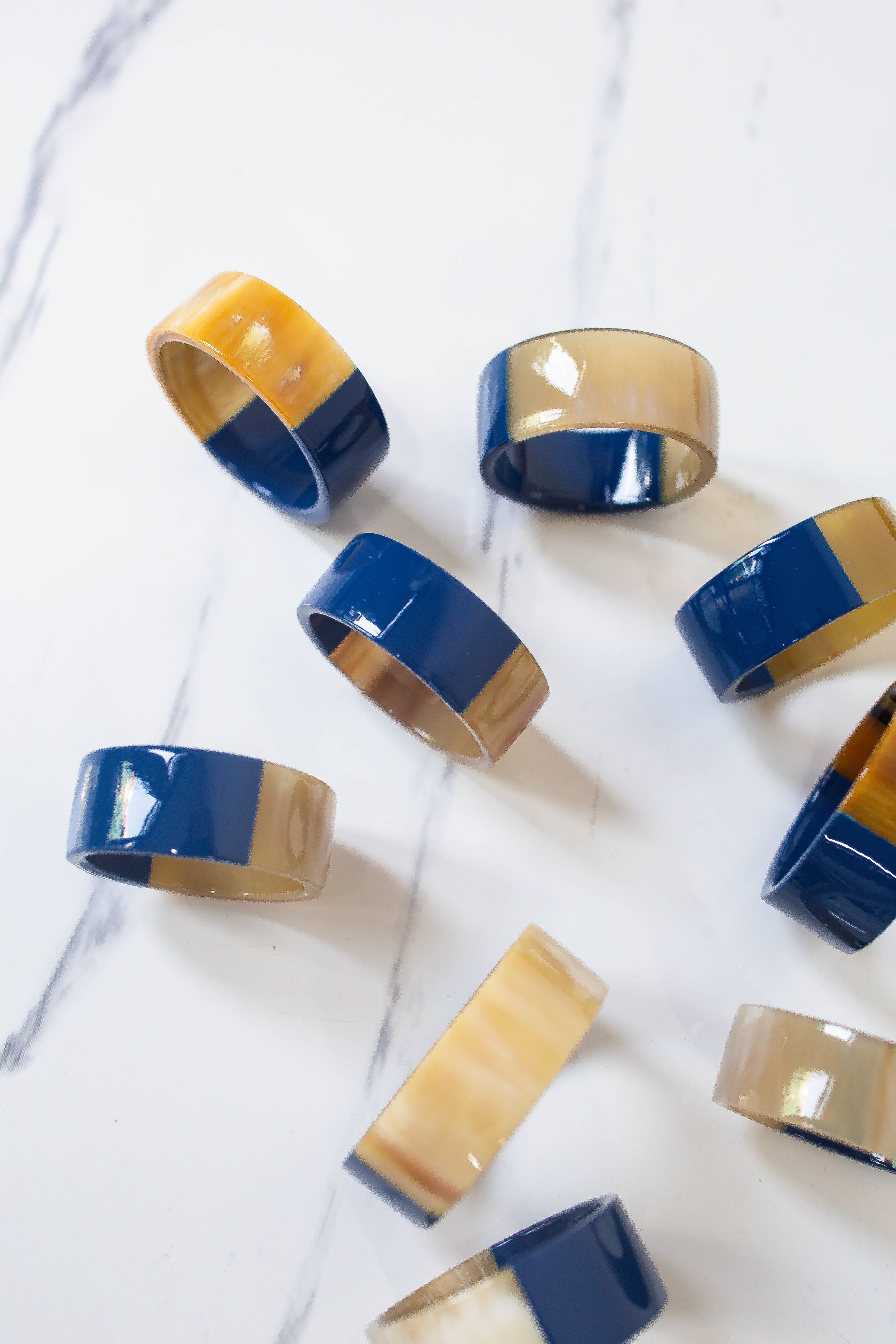 Tonkin Handicraft - Wholesale Napkin Ring - Lacquer  Buffalo Horn Napkin Ring S3