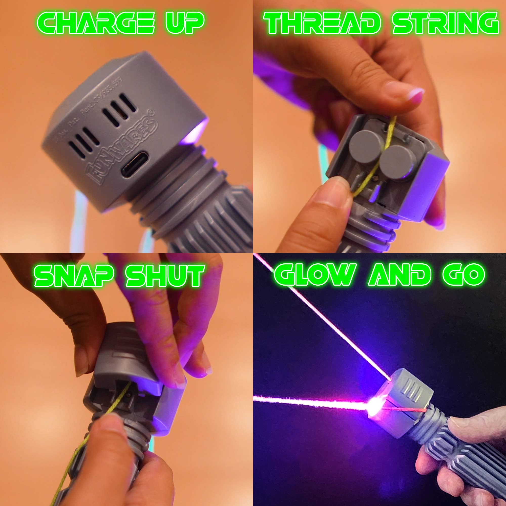 Funwares – Brinquedo clássico - Crianças por atacado – String Thing – Brinquedo Interativo com Luzes para Crianças e Adolescentes2