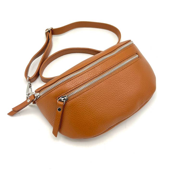Suie Valentini srl - Wholesale Crossbody Bag - Women's - Genuine leather fanny pack, Made in Italy, art. 11246713