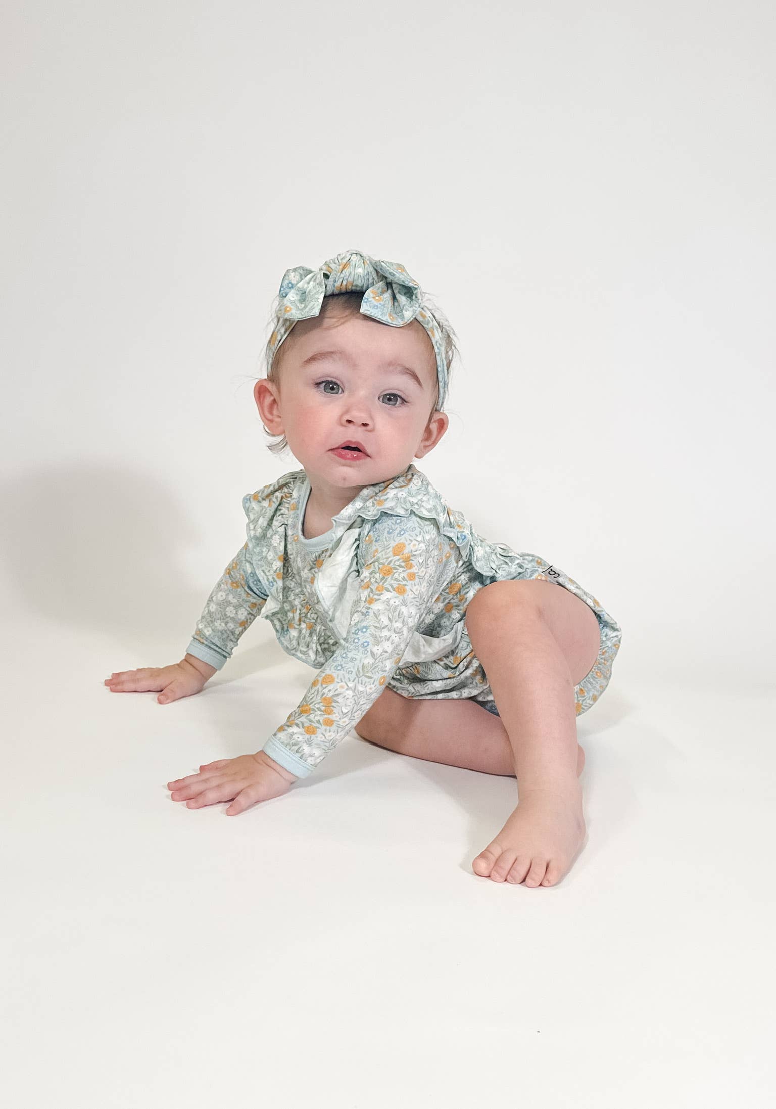 Goosies - Wholesale Clothing Set - Baby - Blue Meadow - LS Flutter Bubble3