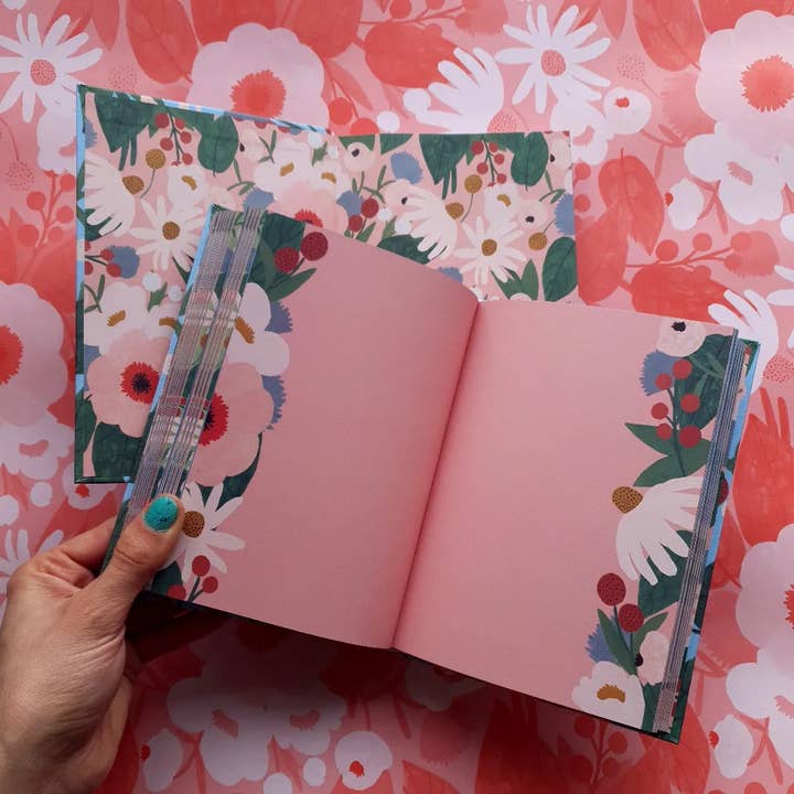 Roger La Borde - Wholesale Journal/Diary - Big Pink Illustrated Journal - AS 0564