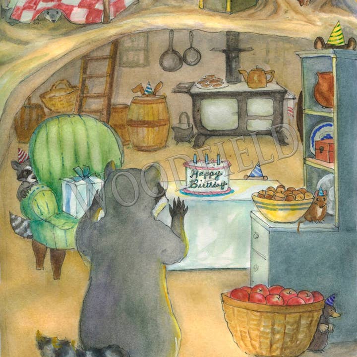 #21 - Carte-note surprise d'anniversaire pour la vente par Woodfield Press