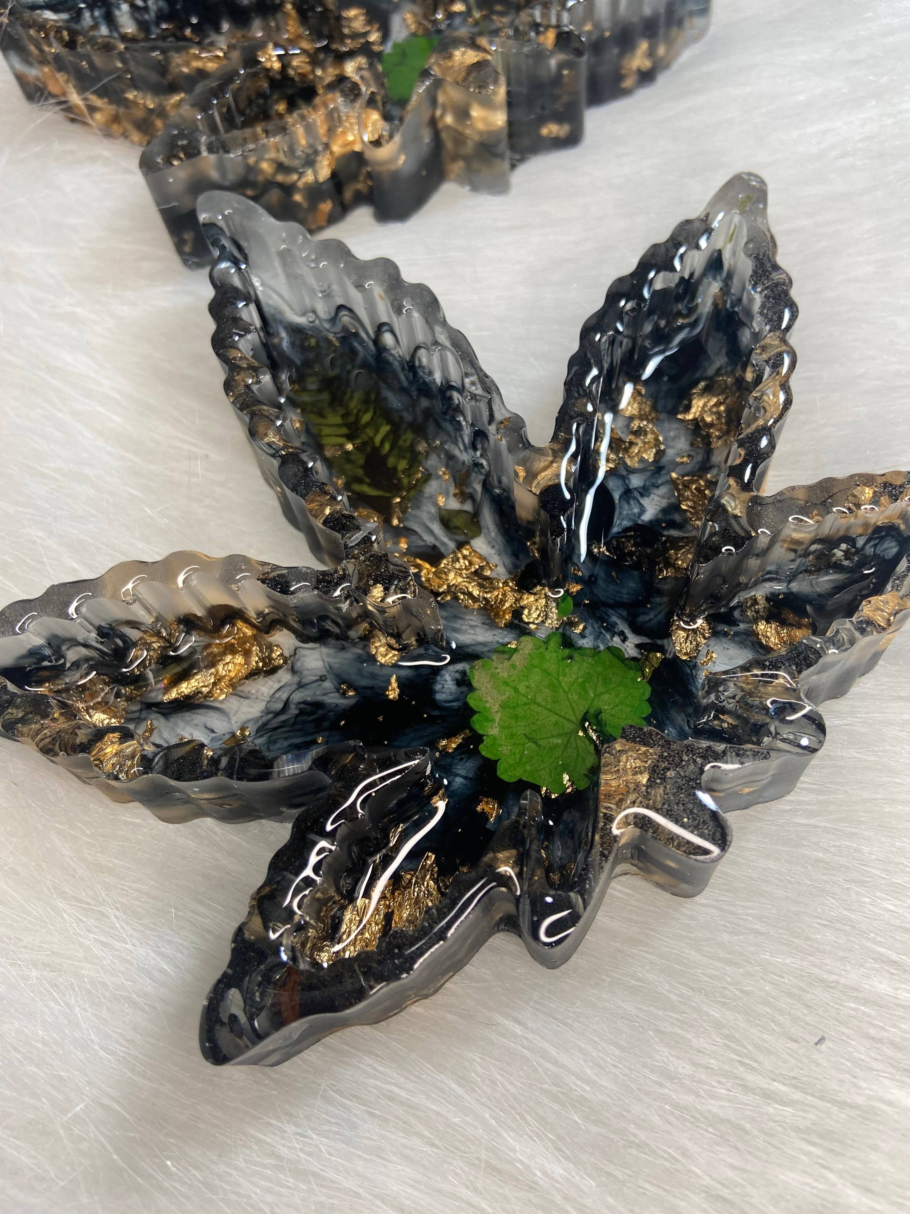 KraftzbyKenzie – Engroshandel Askebæger – Black Leaf askebæger | Blad Bakke | Weed nipsting parabol |5