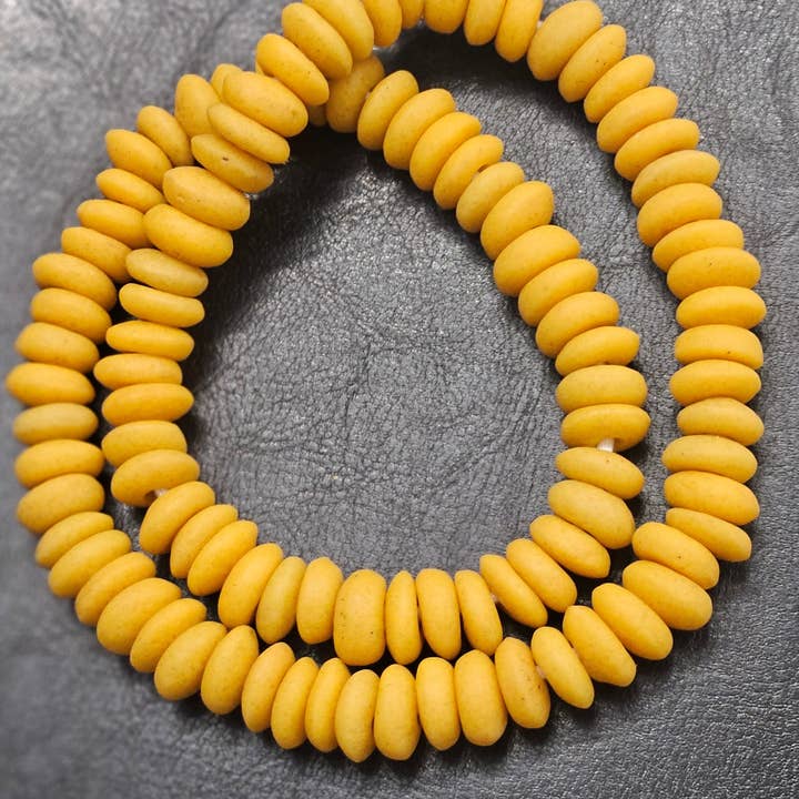 Aadampo African Beads - Wholesale Beads - Handmade Krobo Spacers Beads for Jewelry Making: Create Stunning Pieces with Authentic African Beads3