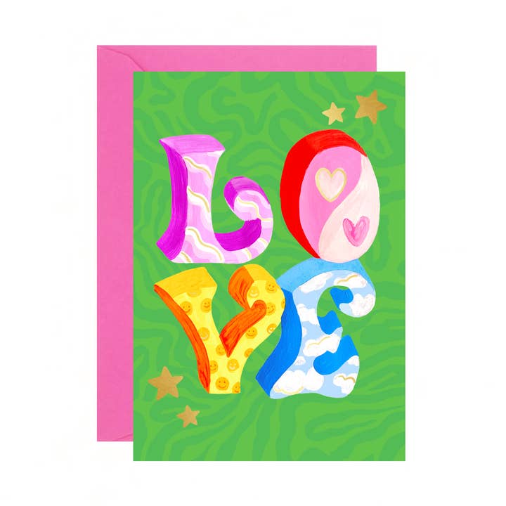 LOVE Valentines Day Card for wholesale by Ickaprint