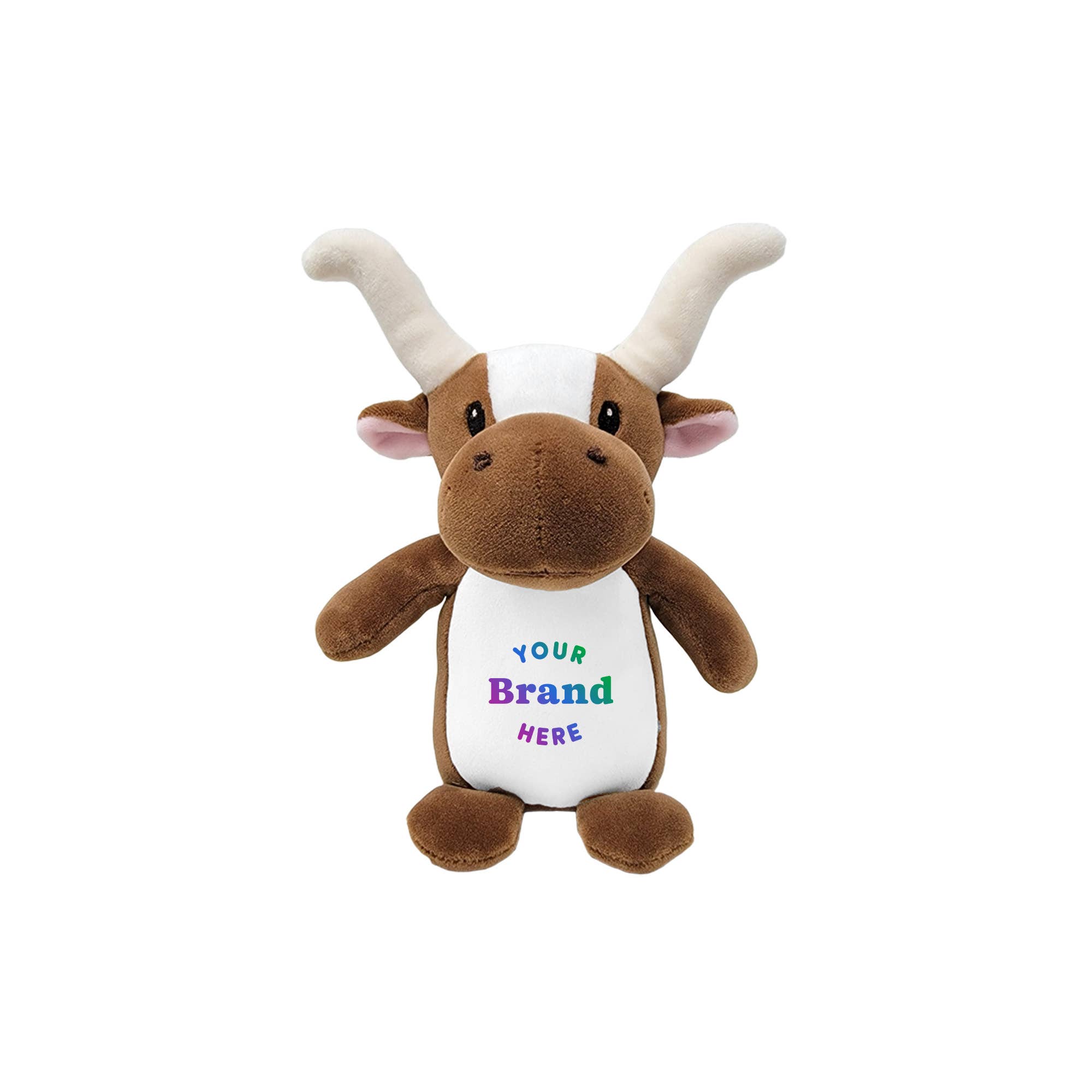 Plushology® by RGU - Wholesale Stuffed/Plush Toy - Kids & Baby - 6" Customized Squishy Longhorn Plush Animal0