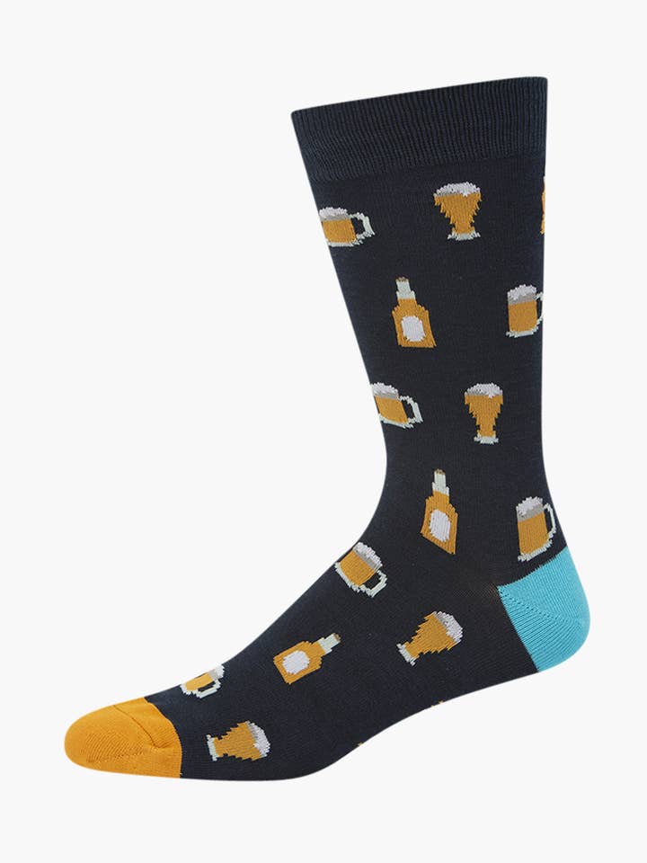 CHAUSSETTE EN BAMBOU POUR HOMMES BIÈRE pour la vente par Bamboozld