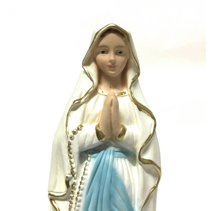 Costa Articoli Religiosi - Wholesale Decorative Figurine - Statue of Our Lady of Lourdes cm. 20 in phosphorescent plaster1