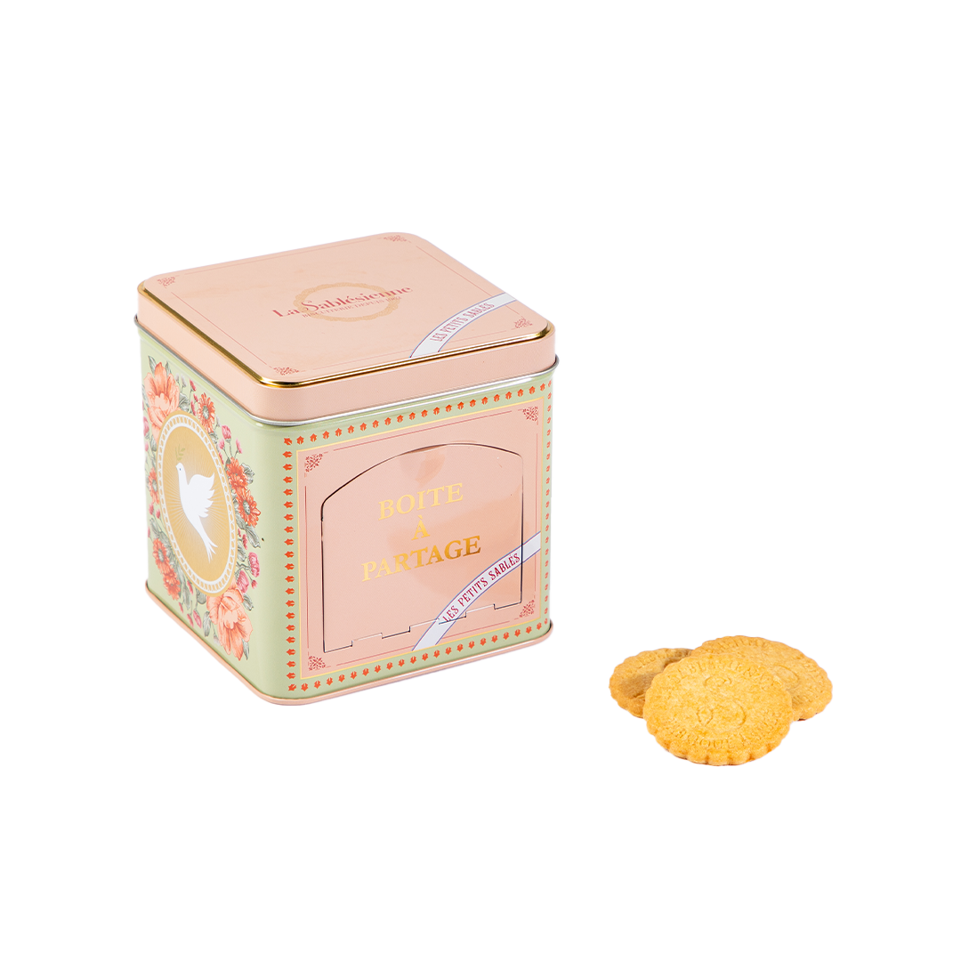 LA SABLESIENNE - Wholesale Cookie - Shortbread cookies dispenser tin0