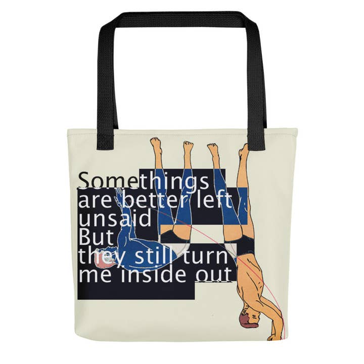 Somethings are better left unsaid Tote bag for wholesale by Goldengen Print