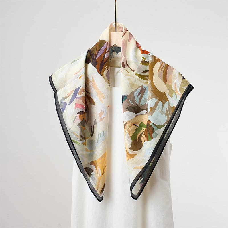 Marayn - Vendita all'ingrosso Sciarpa - Donna - Sciarpa in Misto Seta Leggera Primavera Estate Versatile32