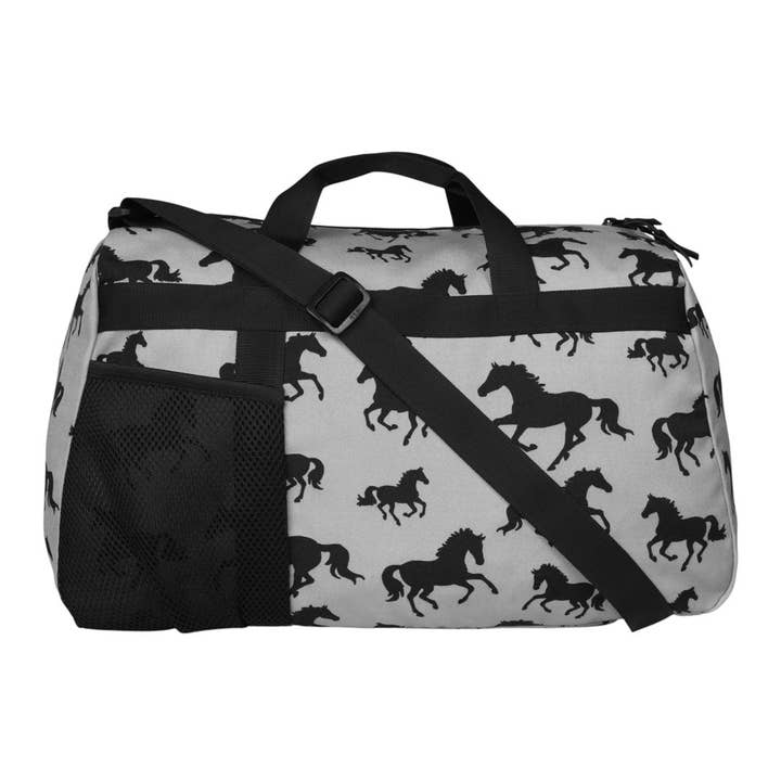 AWST Int'l Lila Silhouette Horse Duffle for wholesale by AWST Intl