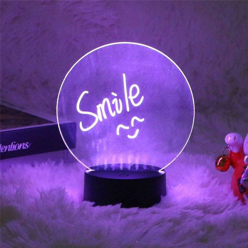 COLOR I 3D Erasable Night Light Message Board for wholesale on Faire