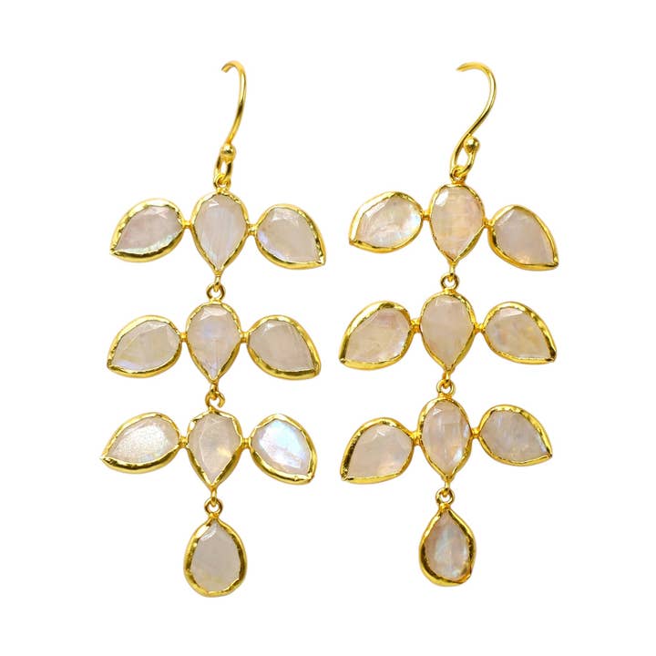 DIAPERIS - Wholesale Dangle Earrings - NOA MOONSTONE EARRINGS0