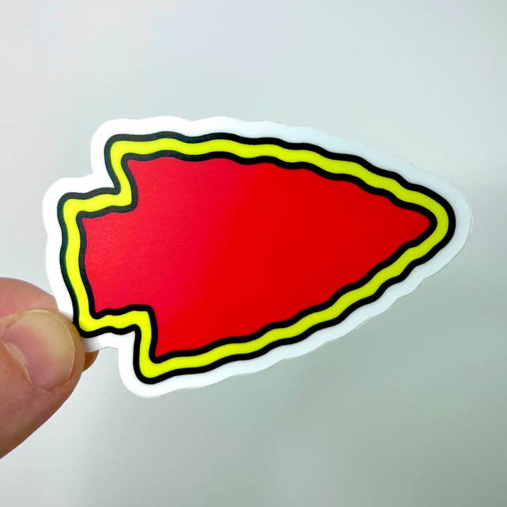 Sticker met pijlpunt van Kansas City voor wholesale door Knight Owl Design