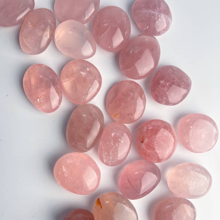 Terra Dawn Minerals – Pedra/cristal espiritual por atacado – Pedras de Palma de Cristal de Quartzo Rosa de Alta Qualidade Médio2
