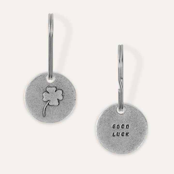Porte-clés « Good Luck » trèfle à quatre feuilles pour la vente par Kutuu