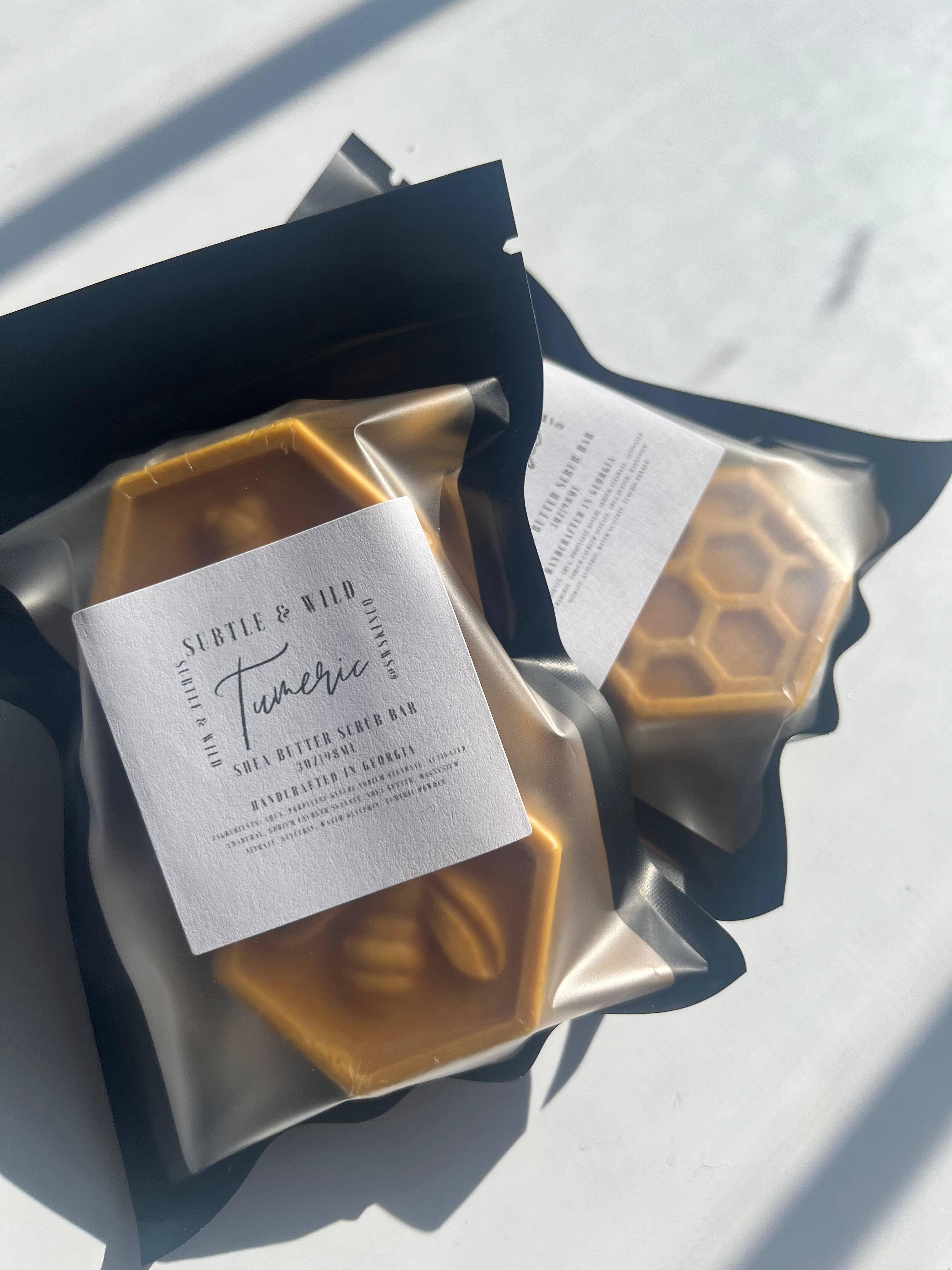 Subtle & Wild - Wholesale Body Scrub/Exfoliant - Turmeric Scrubbies|Scrub Bar|Turmeric Soap|Body Scrub4