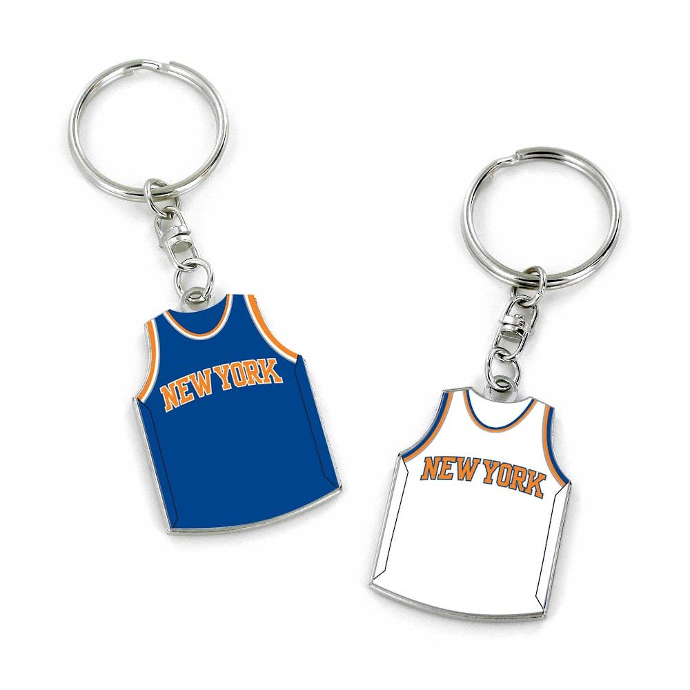 Aminco USA - Wholesale Keychain - Unisex - NBA New York Knicks Reversible Jersey Keychain0