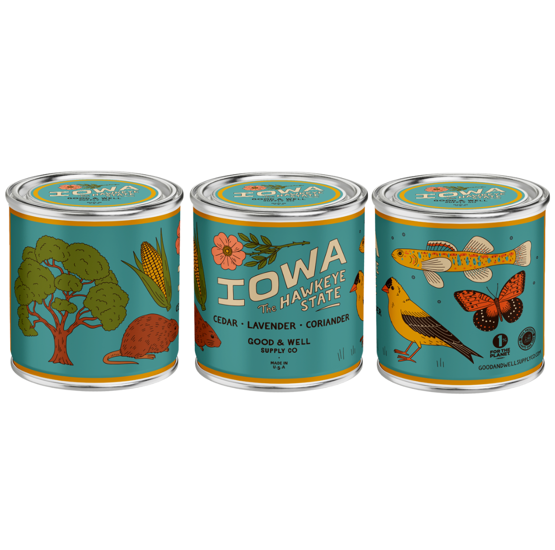 Good & Well Supply Co. - Wholesale Jar/Filled Candle - Iowa State Soy Candle 1