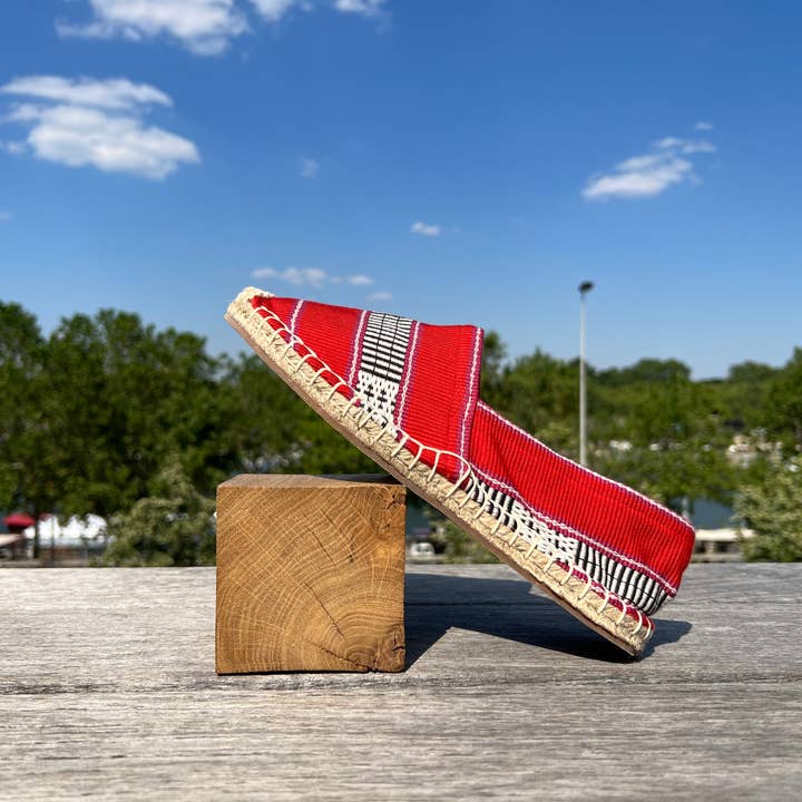 Krama Heritage - Wholesale Flats - Women's - Ratanakiri Coquelicot espadrilles8