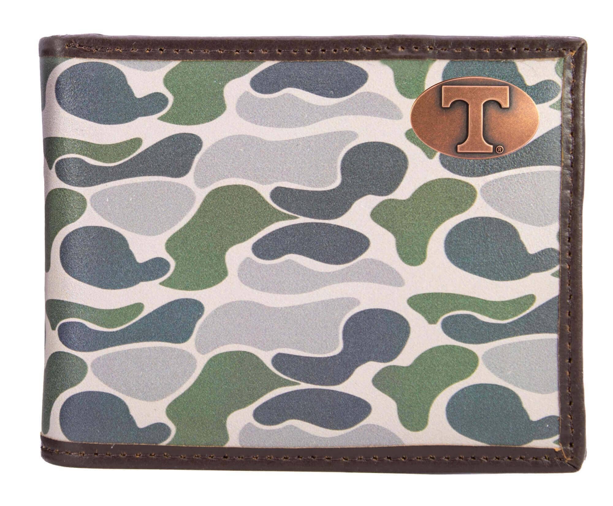 Zep-Pro - Wholesale Wallet - Men's - Tennessee Vols Men's Bifold Old School Camo Leather Wallet.0