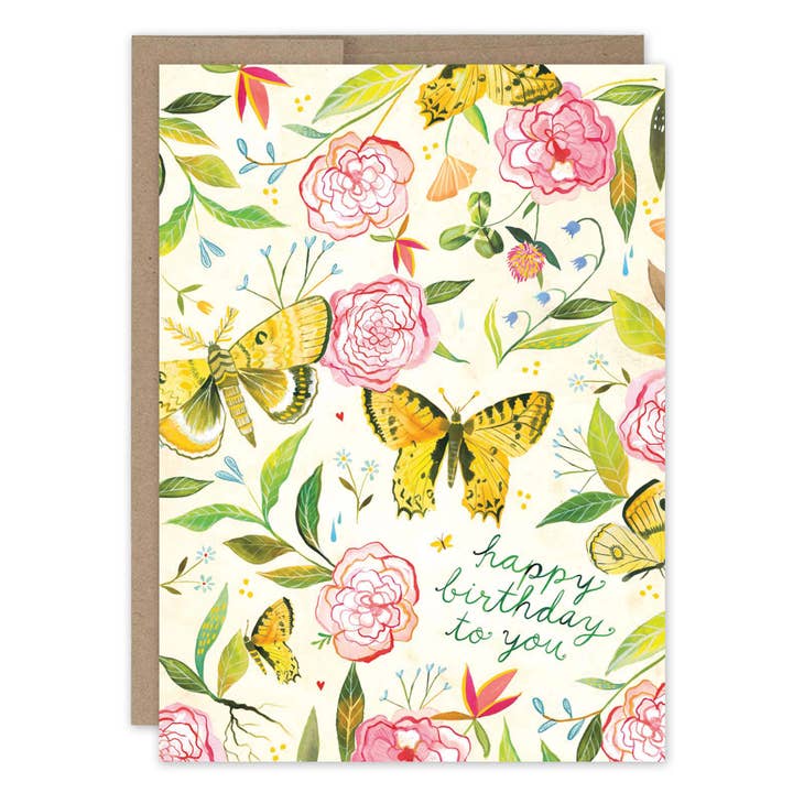 Butterfly Birthday Card for wholesale by Biely & Shoaf