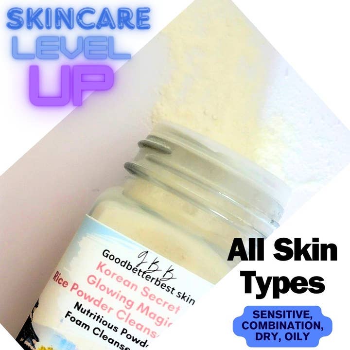 gbb Goodbetterbest Skin - Wholesale Facial Cleanser - Korean Secret Glowing Magic Rice powder to foam Cleanser+Mask 4oz 8oz1