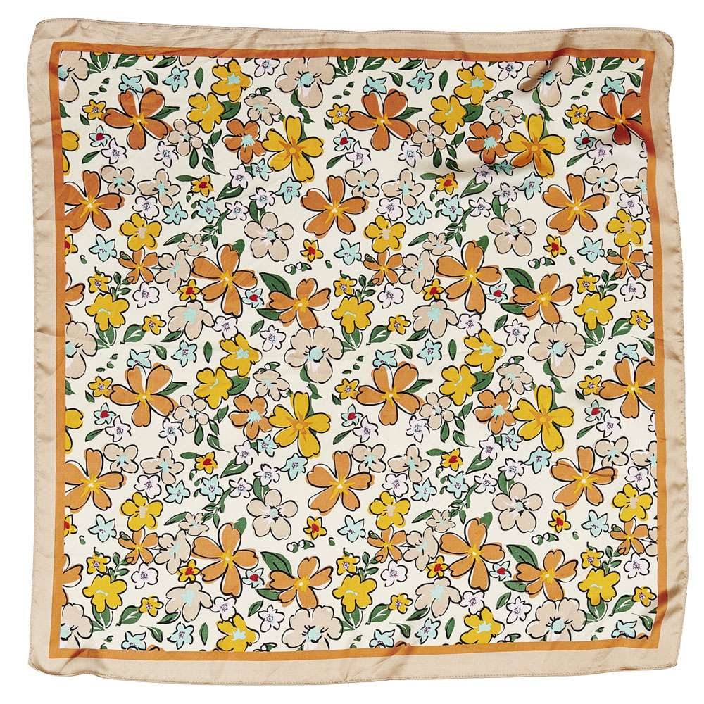 anbfashion - Wholesale Scarf - Women's - FLORAL PRINTED SILKY SCARF SPSS-27104