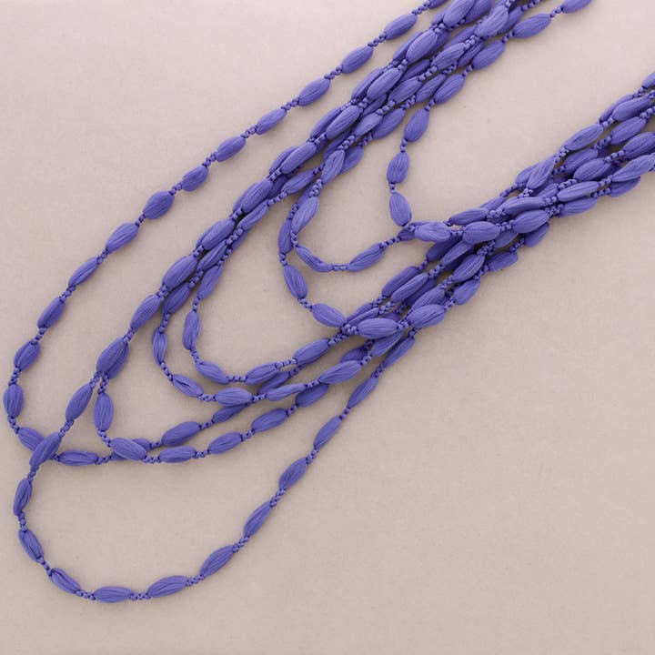 Sonata - Wholesale Woven Necklace - Multi Wool Bolitas Collar5