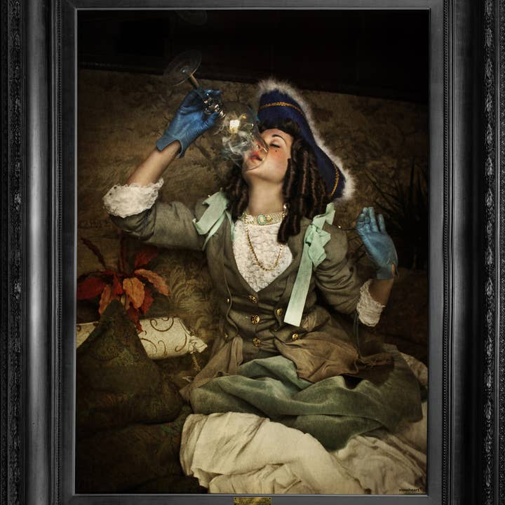 Mineheart - Wholesale Art print - Altered Art Stretched Canvas Art 'Air is Not Enough' Design