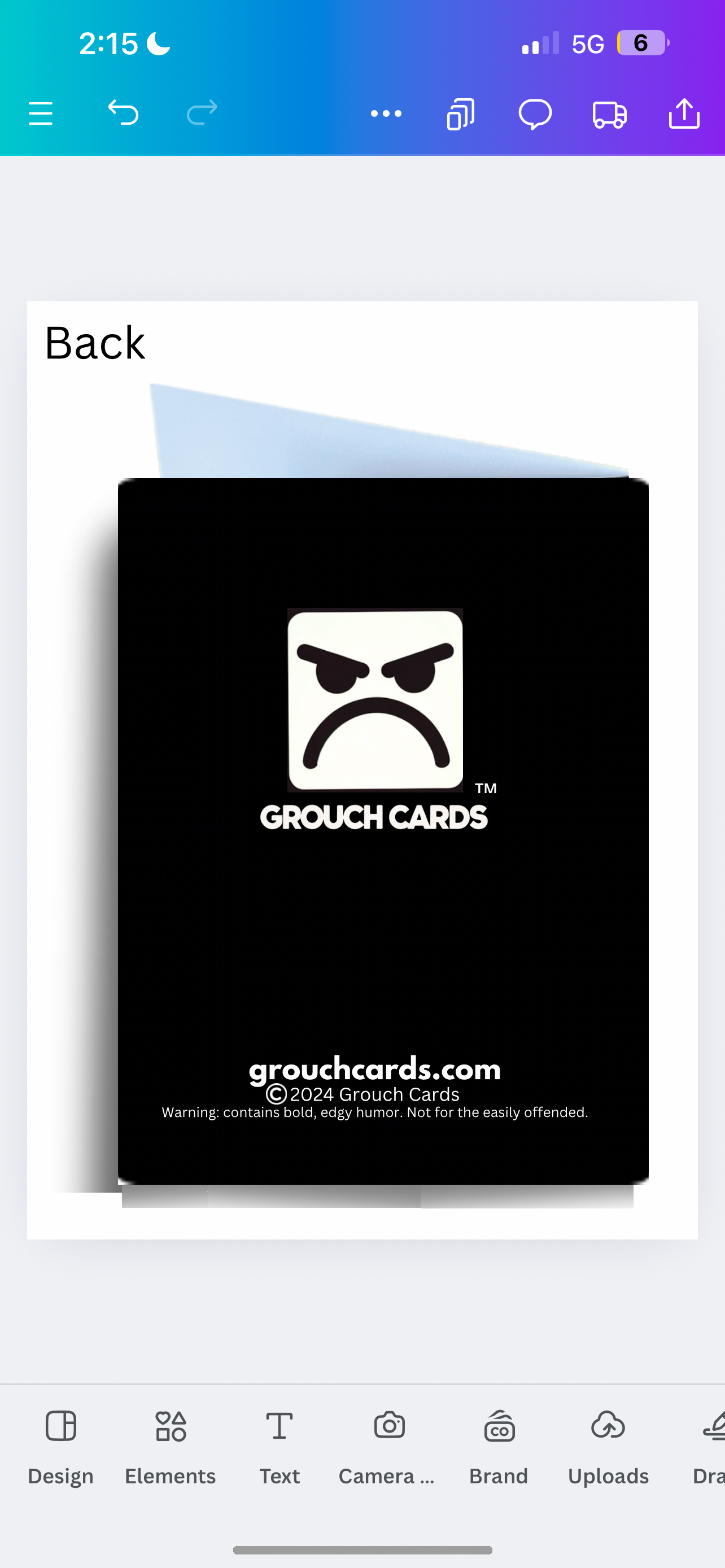 GrouchCards - Wholesale Birthday Card - Fiftieth Birthday Humor Card2