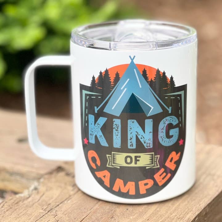 Camping Mug | King of the Camper for wholesale by Livy Lou Designs + Co