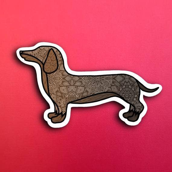 Dachshund Sticker for wholesale by Zenspire Designs