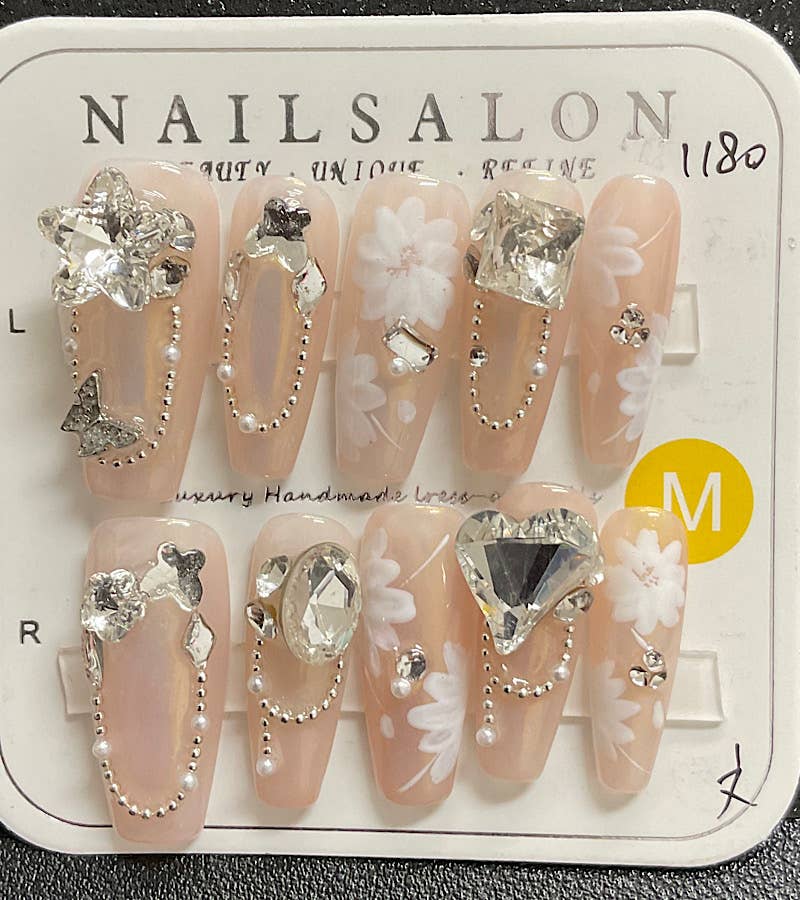 Kids Charm Online - Wholesale Press-On/Fake Nails - WOMEN PRESS ON ACRYLIC NAILS. (HANDMADE)5