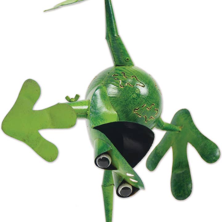 Sunset Vista Designs – wholesale Sculpture – Slippy, Frog Sculpture - 95412