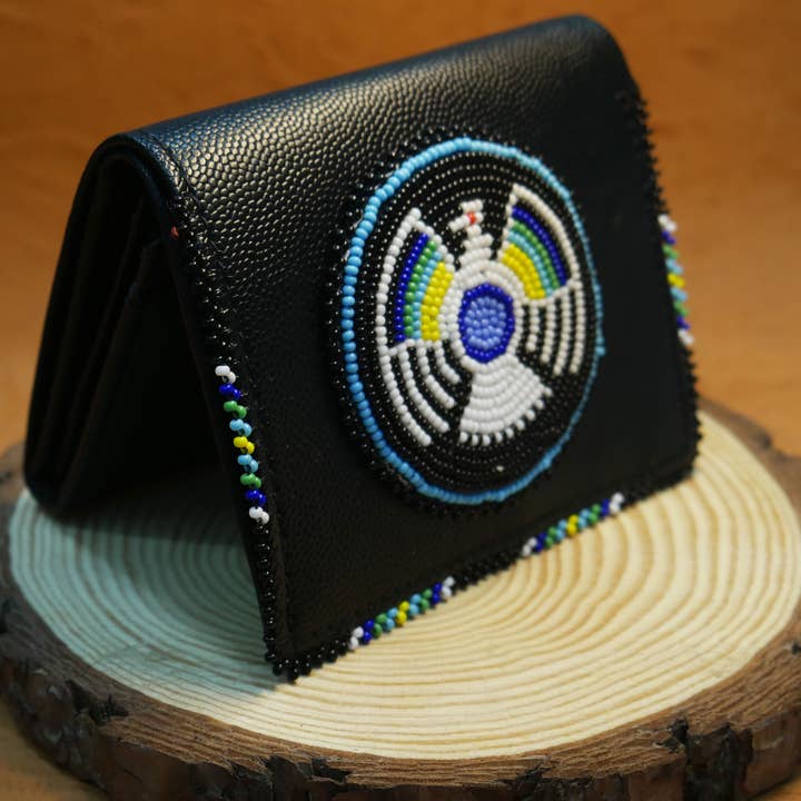 KANGURAH - Wholesale Coin Purse - Women's - Native Beaded Leather Purse, Coin Purse , Card Holder