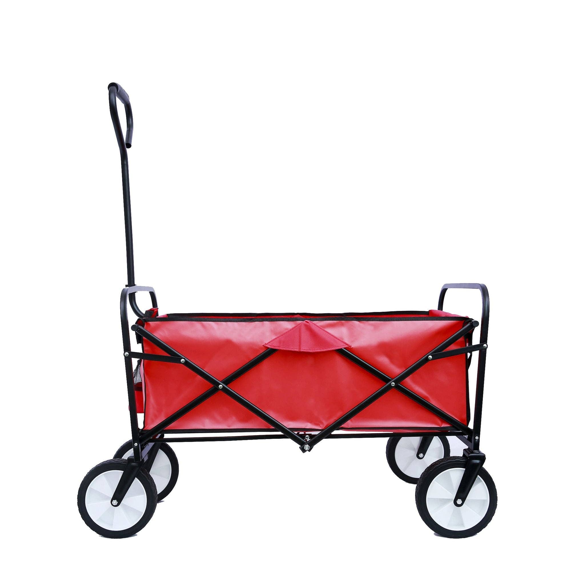 Hard Rock Health Stores - Wholesale Beach Accessories - Outdoor Folding Wagon Garden ;  Large Capacity Folding Wagon Garden Shopping Beach Cart ; Heavy Duty Foldable Cart;  for Outdoor Activities;  Beaches;  Parks;  Camping1