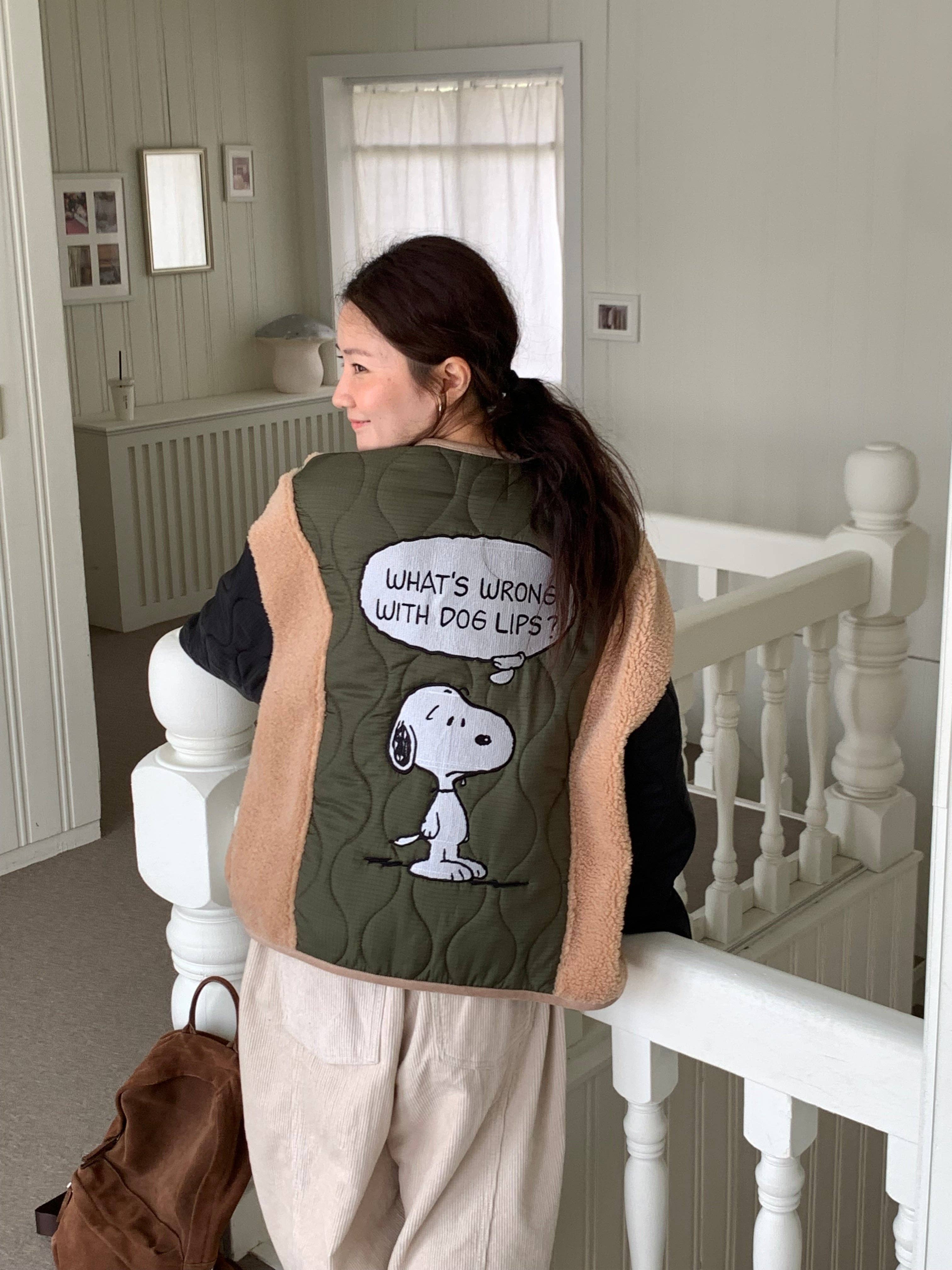 Little Light - Wholesale Puffer Jacket - Women's - Snoopy Limited Edition Sherpa Quilted Fleece Jacket2