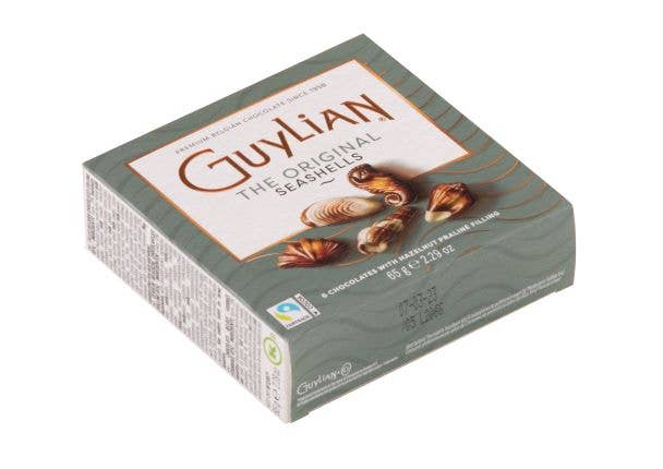 Belgium's Chocolate Source - Wholesale Chocolate Box - Guylian Chocolate Sea Shells - 6 Pc. Box (65g, 24/case)1