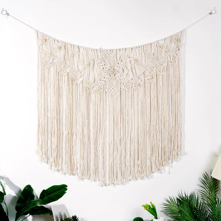 Sparkle Being - Wholesale Tapestry/Textile - Woven Tapestry Macrame Wall Hanging Home Decor - leaf