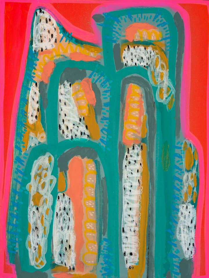 Kunstdruck "Neon-Wasserfall" für den Großhandel von Art by Ashley Reynolds