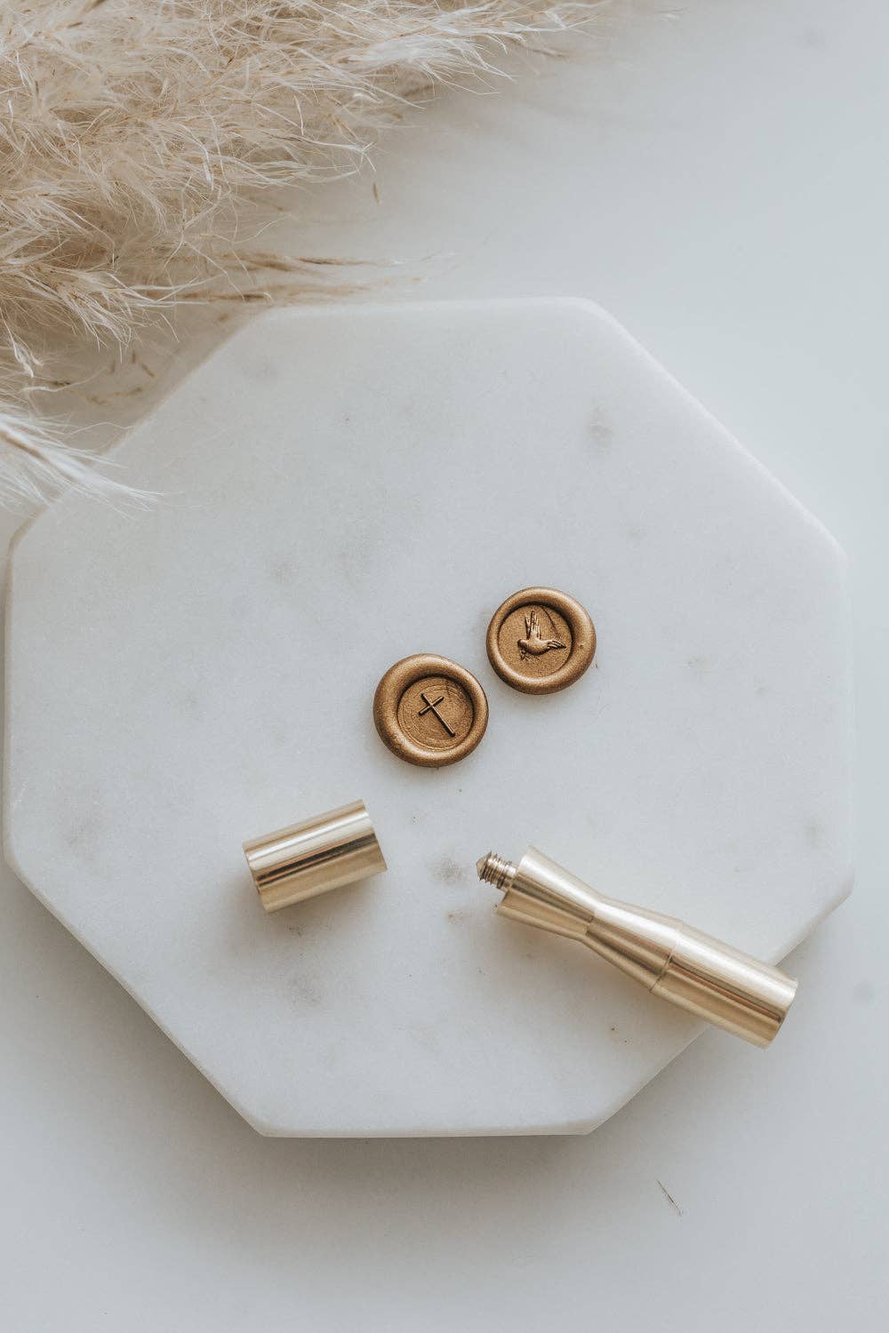 Written Word Calligraphy - Wholesale Decoratieve stempel - Kruis en Duif Mini Lakzegel8