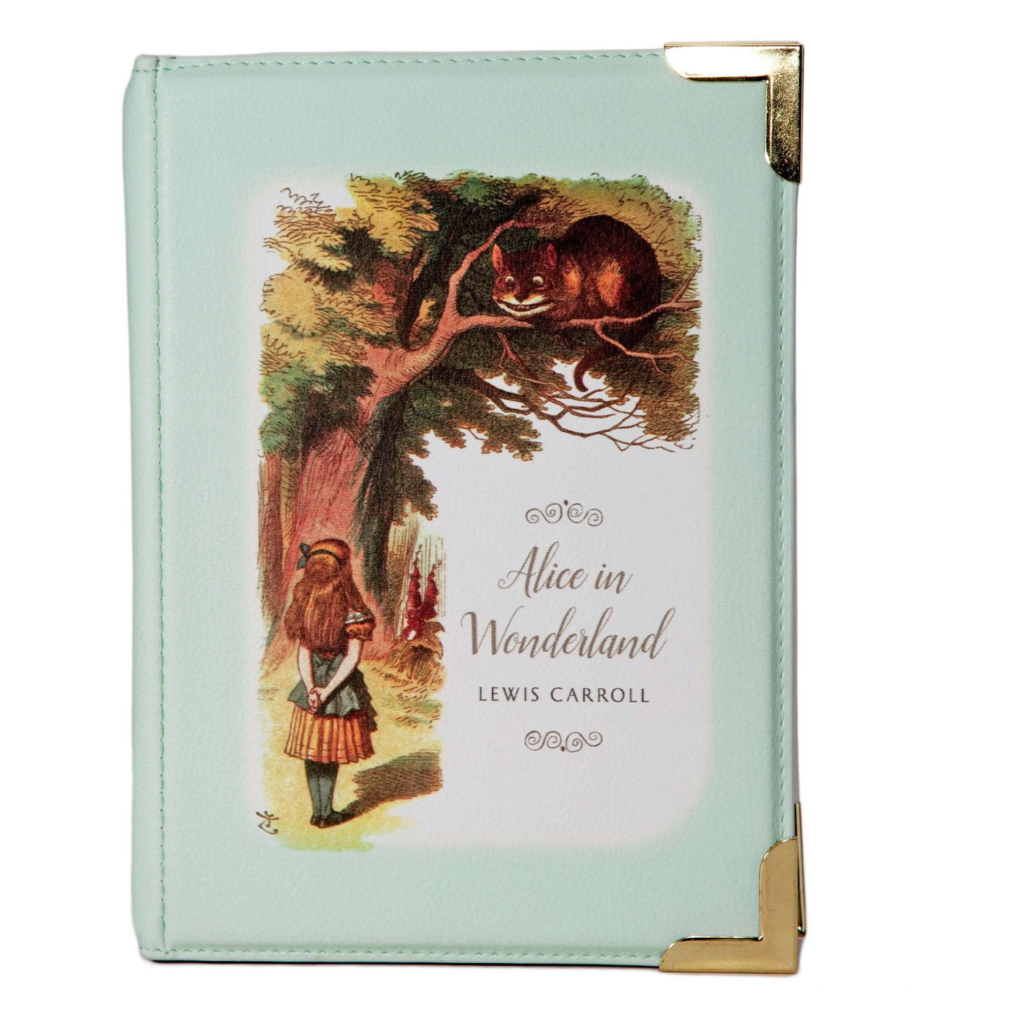 Well Read Company - Wholesale Crossbody Bag - Women's - Alice in Wonderland Original Turquoise Book Handbag Crossbody Purse3