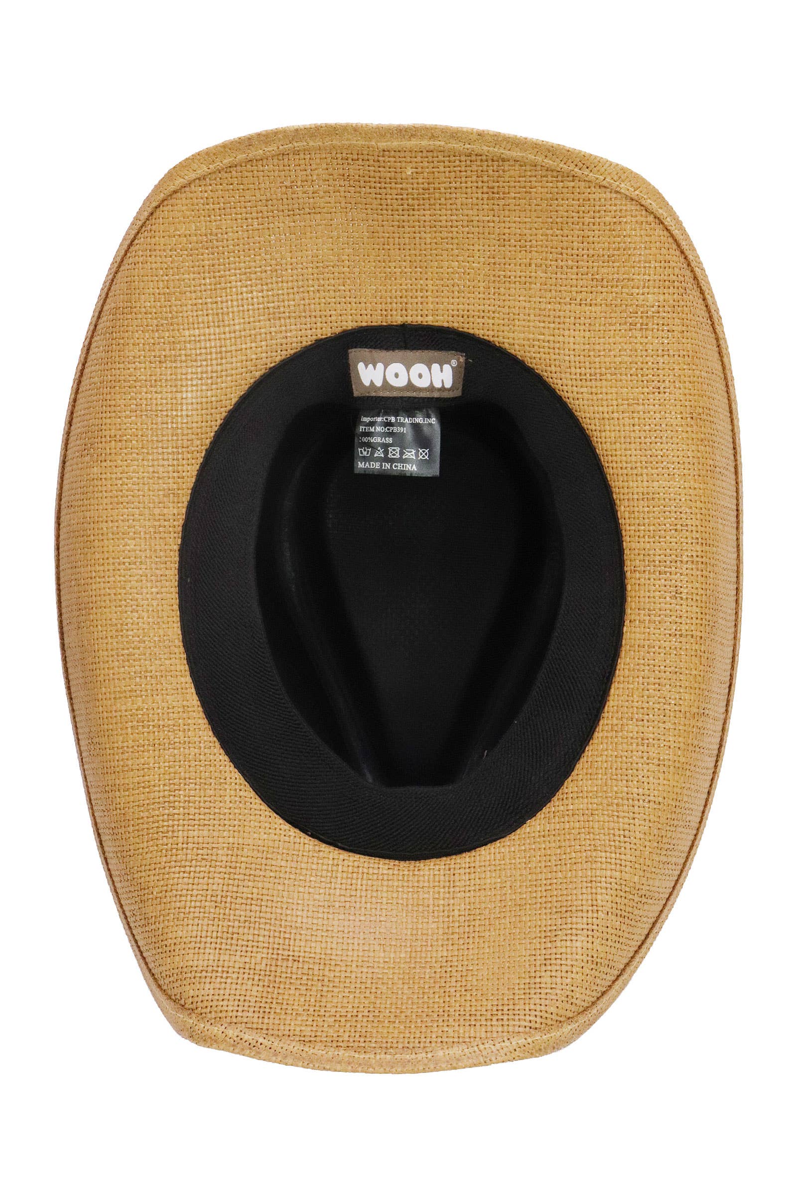 Cap Zone – Engroshandel Cowboyhat - Dame – Bronzeret ravfarvet concho blomsterbælte cowboyhat20