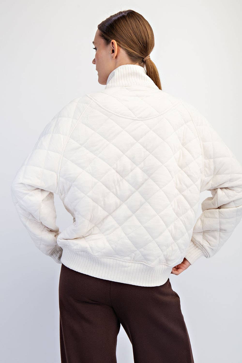 Rae Mode - Wholesale Lounge Top - Women's - QUILTED SNAP PULLOVER10