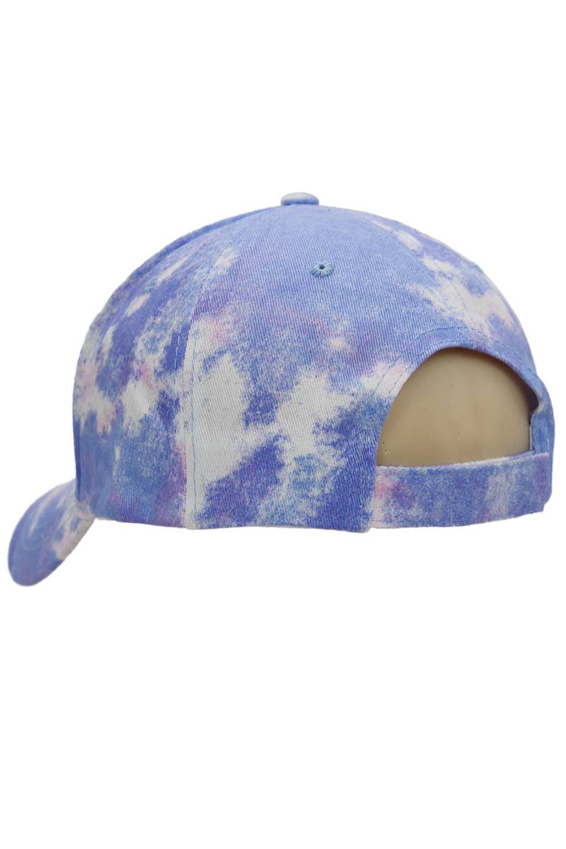 Cap Zone – Engroshandel Baseballkasket - Dame – Pastel spraymaling Tie Dye Confetti Baseballkasket6