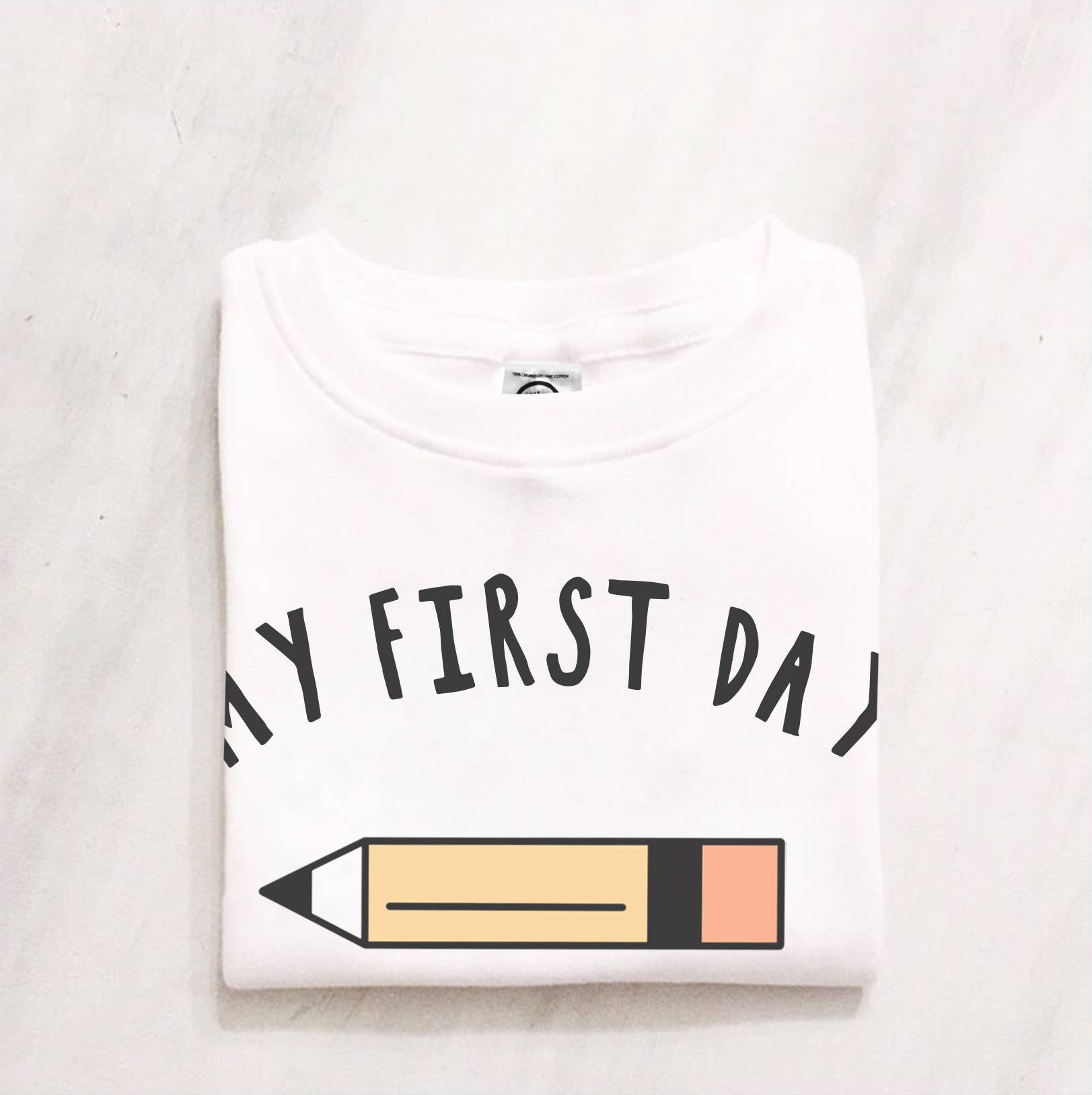 Spunky Stork - Wholesale Screen Printed T-Shirt - Kids - My First Day Back to School Boys Girls Organic Kids Shirt3