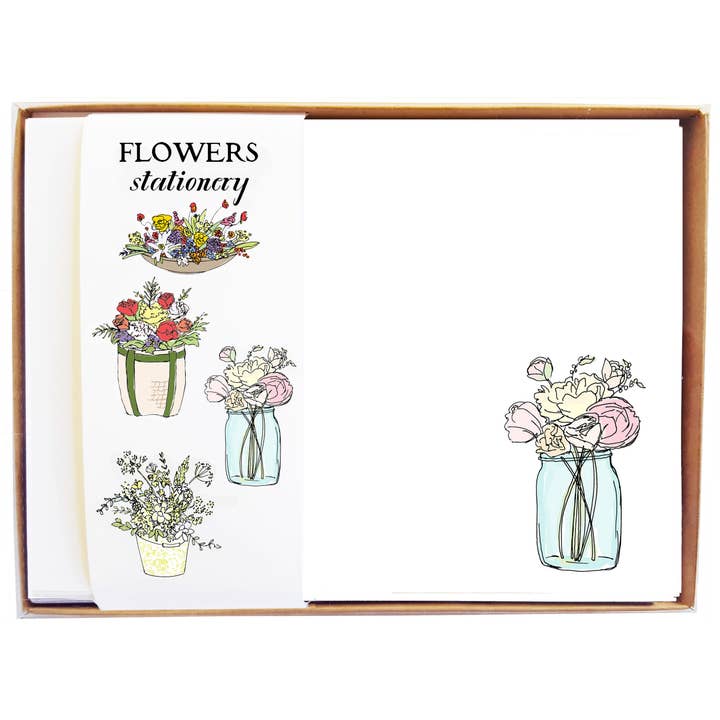 mollyOcards - Wholesale Stationery/Notecard Set - Flowers Stationery